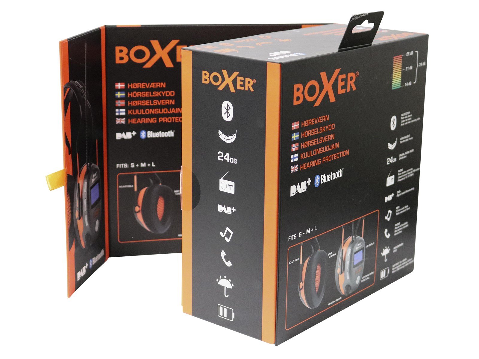Boxer Hearing protection with Bluetooth and DAB/FM radio Boxer Hearing protection with Bluetooth and DAB/FM radio